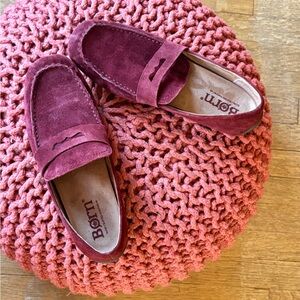 Born Burgundy Suede Loafers